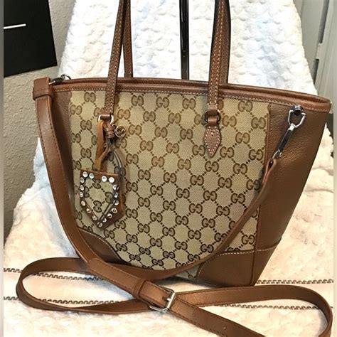 Gucci Handbag Brie Gg Canvas/Canvas/ Beg/Allover 